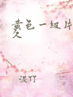 黄色一级片久久久