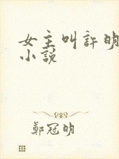 女主叫许明月的小说