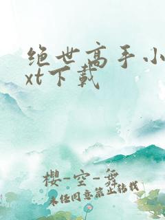 绝世高手小说txt下载