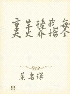 重生后我每天追夫火葬场全文