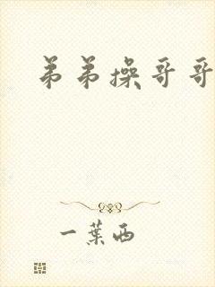 弟弟操哥哥小说