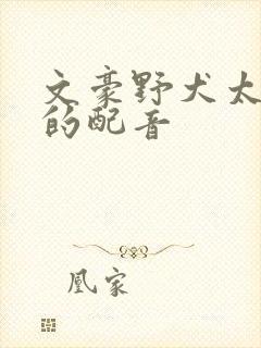 文豪野犬太宰治的配音