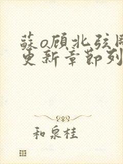 苏o顾北弦刚刚更新章节列表