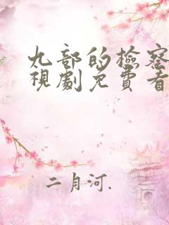 九部的检察官电视剧免费看全集