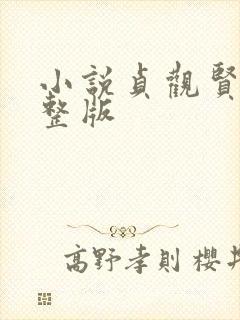 小说贞观贤王完整版