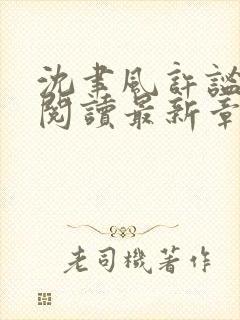 沈聿风许谧全文阅读最新章节更新内容