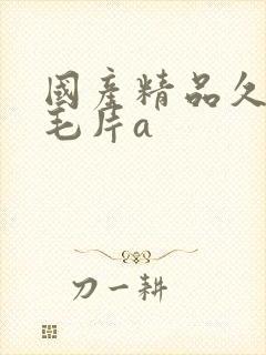 国产精品久久久毛片a