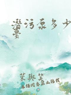 潜污泵多少钱一台