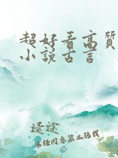 超好看高质量的小说古言