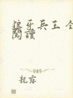 狼牙兵王 全文阅读