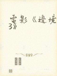 电影《边境杀手3》