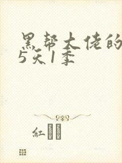 黑帮大佬的365天1季