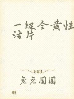 一级全黄性色生活片