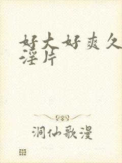 好大好爽久久级淫片