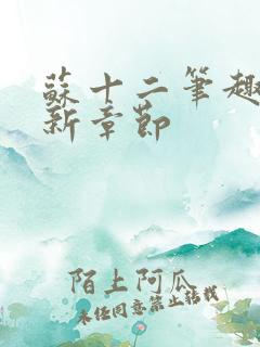 苏十二笔趣阁最新章节