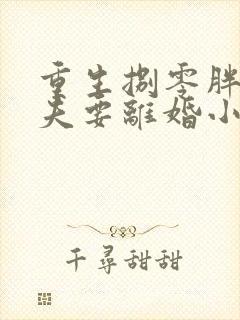 重生捌零胖子丈夫要离婚小说最新章节