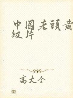 中国老头黄色一级片