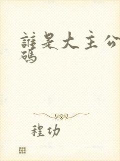 谁是大主公礼包码