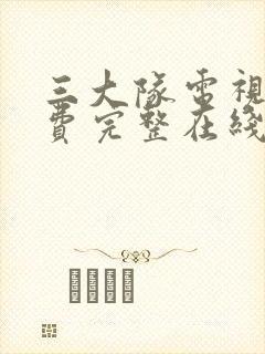 三大队电视剧免费完整在线观看国语