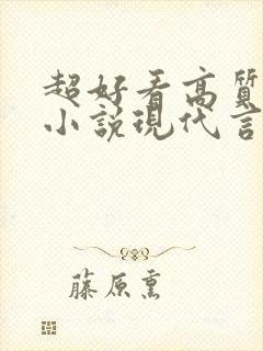 超好看高质量的小说现代言情