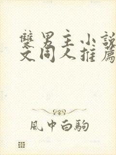 双男主小说主攻文同人推荐