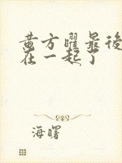 黄方曜最后和谁在一起了