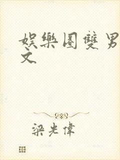 娱乐圈双男主甜文