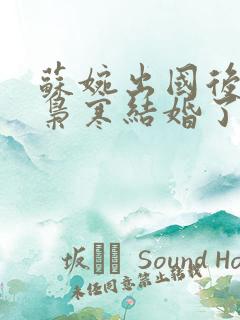 苏婉出国后,霍枭寒结婚了吗