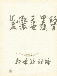 凤傲天里的黄毛反派也想有幸福