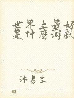 世界上最好玩的是什么游戏