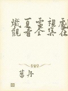 炽夏电视剧免费观看全集在线播放