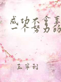 成功不会辜负每一个努力的人