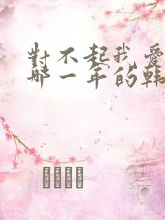 对不起我爱你是哪一年的韩剧