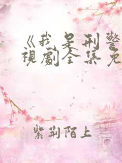 《我是刑警》电视剧全集免费观看