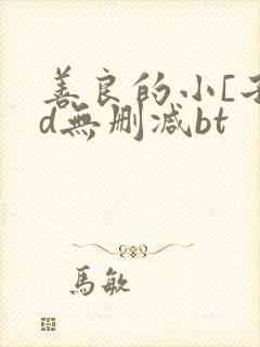 善良的小[子hd无删减bt