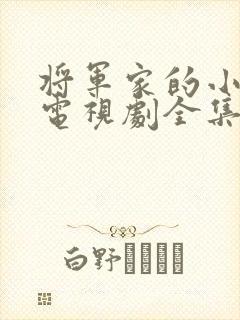 将军家的小娘子电视剧全集