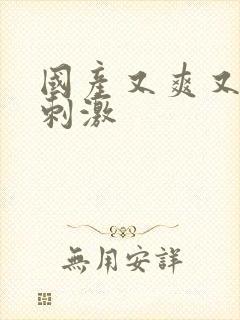 国产又爽又色又刺激