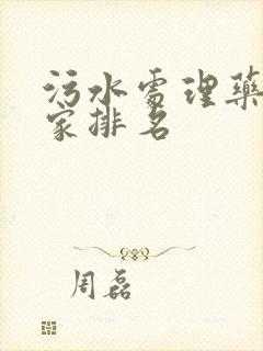 污水处理药剂厂家排名