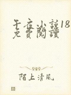 午夜小说18禁免费阅读