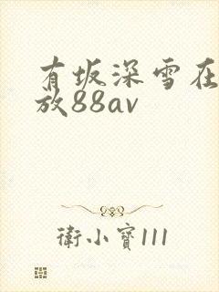 有坂深雪在线播放88av