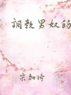 调教男奴的小说