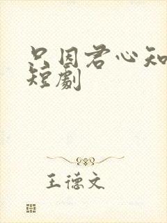 只因君心知我心短剧