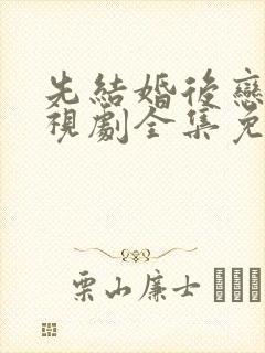 先结婚后恋爱电视剧全集免费观看