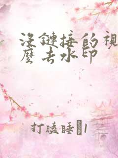 没链接的视频怎么去水印