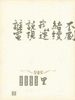 谁说我结不了婚电视连续剧