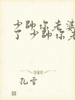 少帅你老婆又跑了 少帅你老婆又跑了