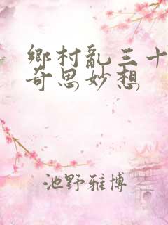 乡村乱三十二部奇思妙想