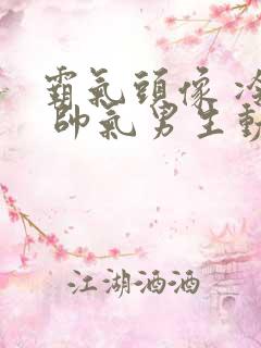 霸气头像 冷酷 帅气男生动漫