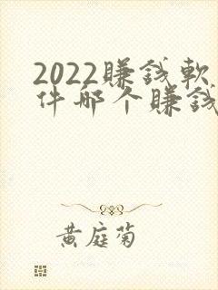 2022赚钱软件哪个赚钱多又快