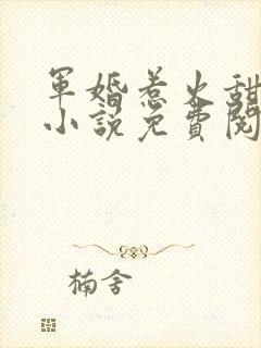 军婚惹火甜娇妻小说免费阅读